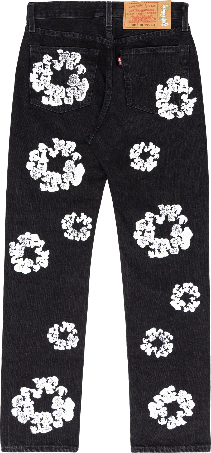 Denim Tears Levi's 501 The Cotton Wreath Jean Black - Image 2