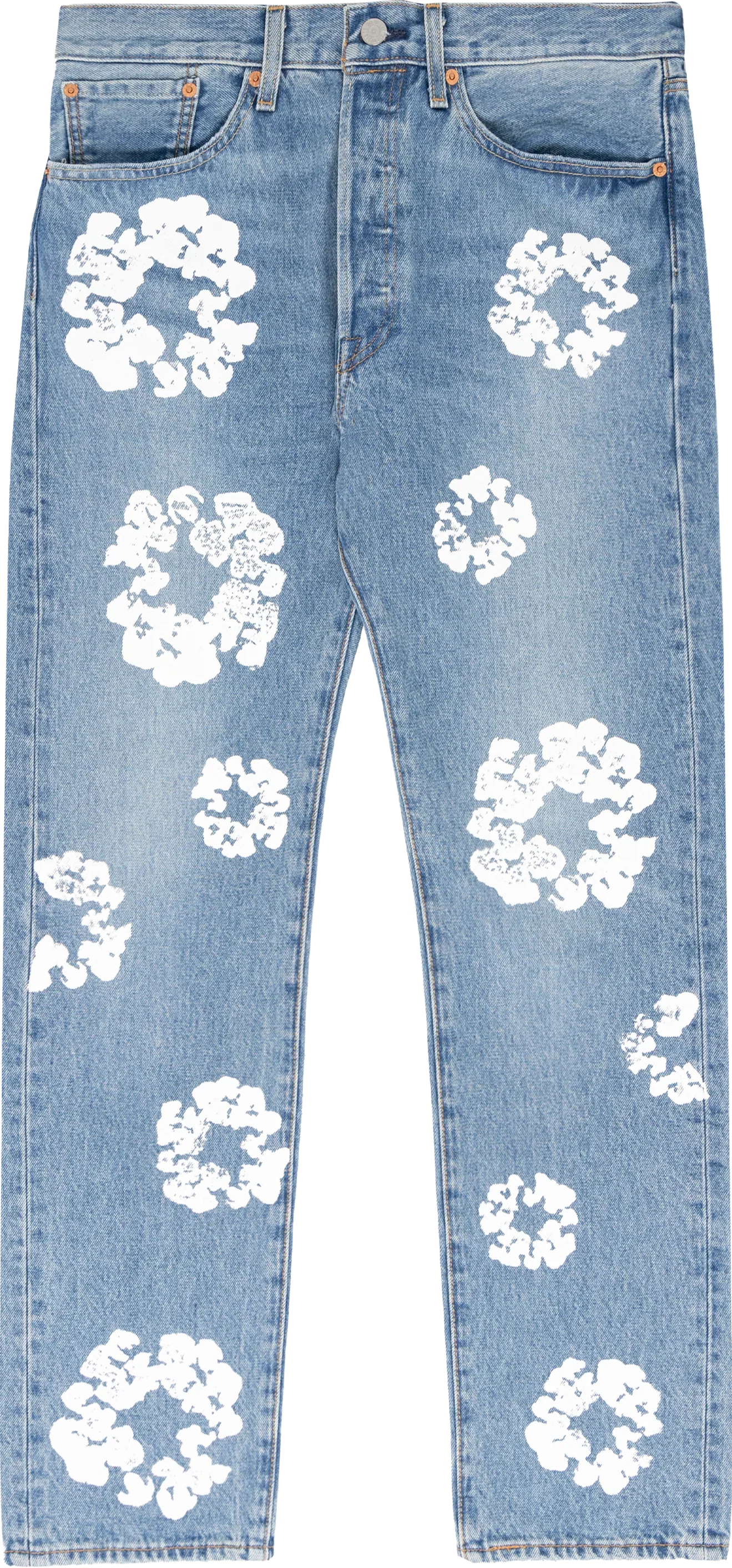 Denim Tears Levi's 501 The Cotton Wreath Jean Light Wash