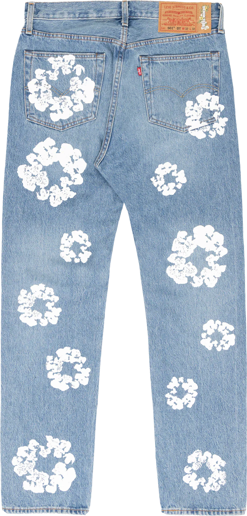 Denim Tears Levi's 501 The Cotton Wreath Jean Light Wash - Image 2