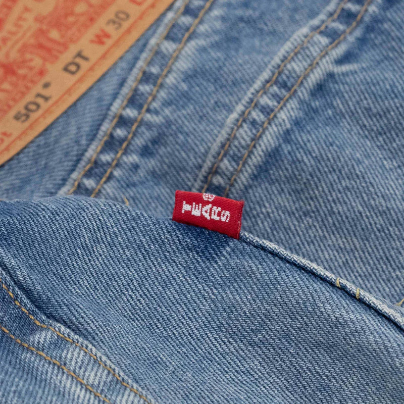 Denim Tears Levi's 501 The Cotton Wreath Jean Light Wash - Image 5