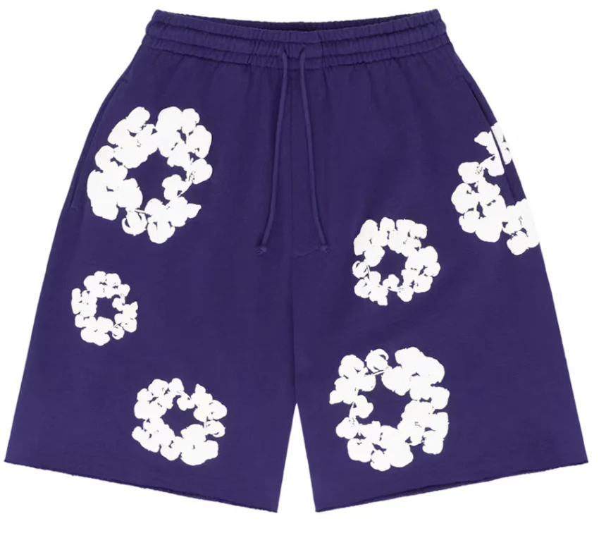 Denim Tears The Cotton Wreath Shorts Purple