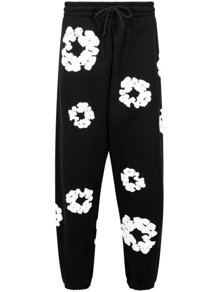 Denim Tears The Cotton Wreath Sweatpants Black