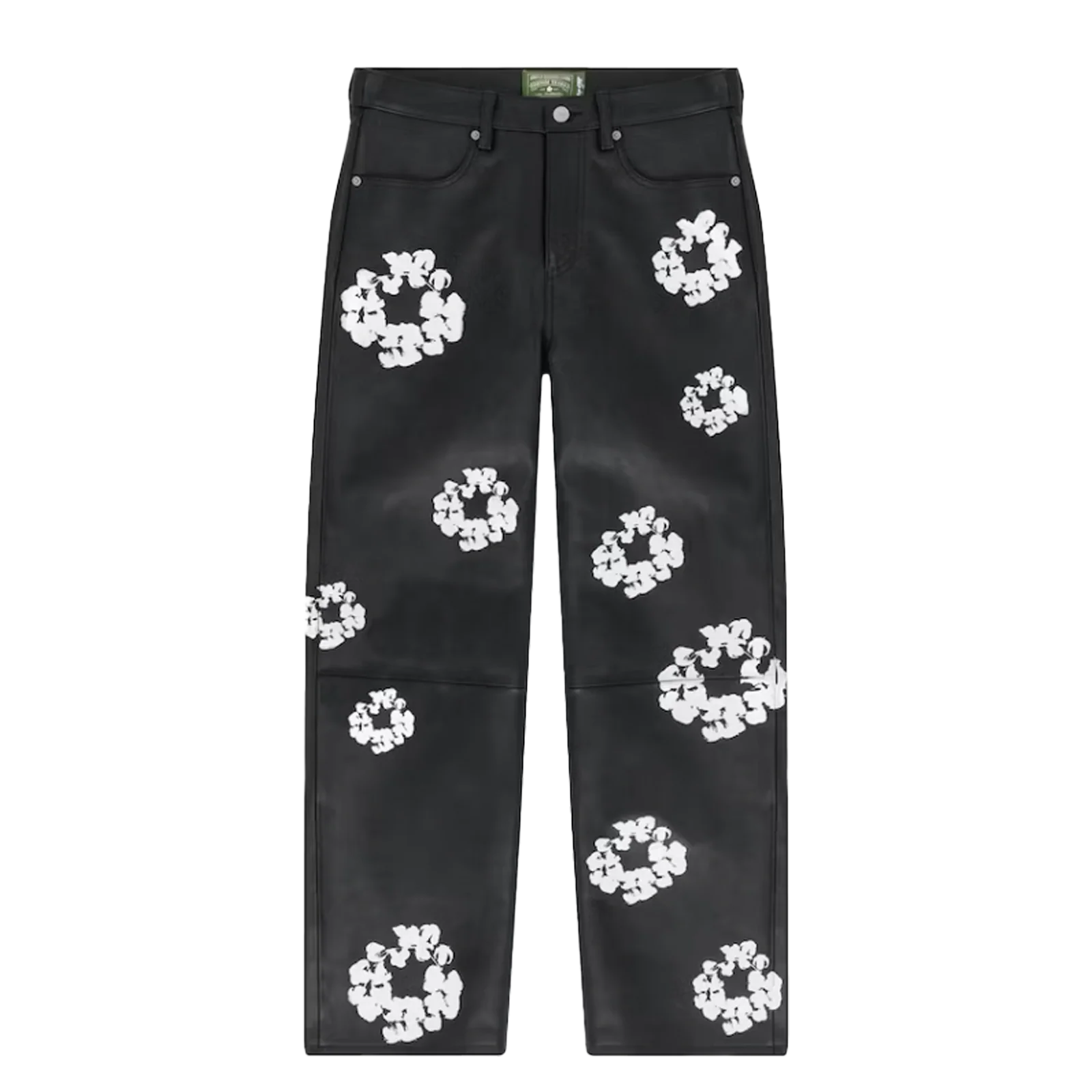 Denim Tears x Levi's Leather Cotton Wreath Jeans Black