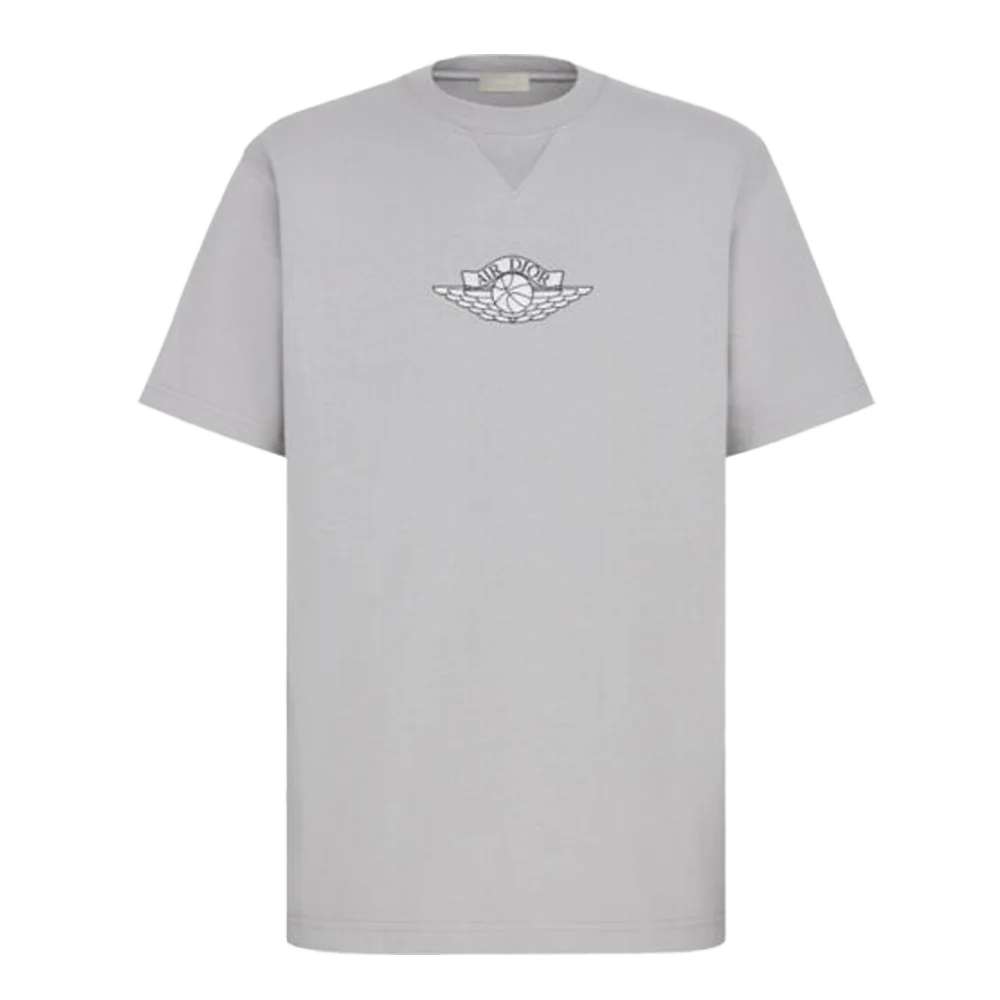 Dior x Jordan Grey Wings T-Shirt