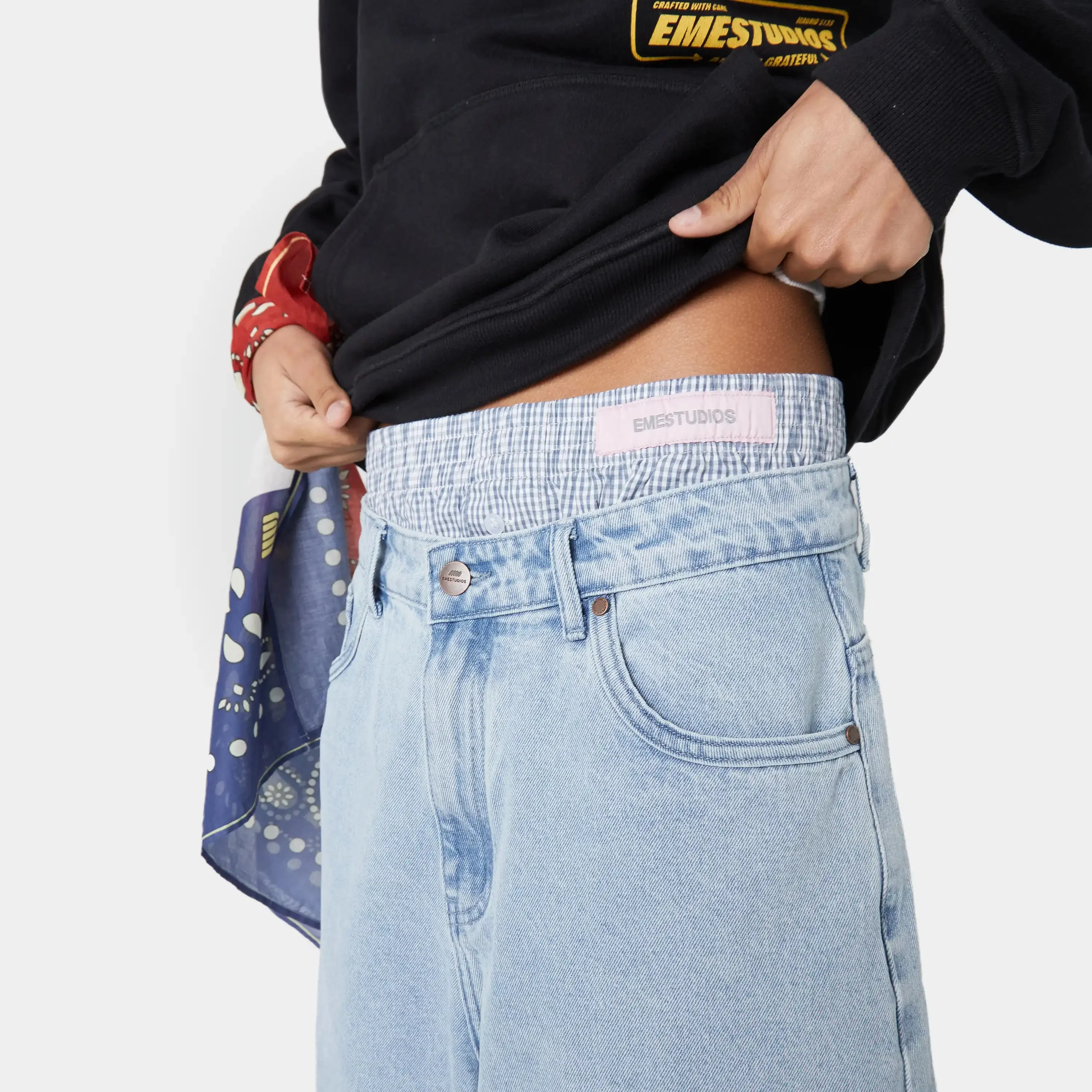 Eme Studios Andy Cloudy Denim Jorts - Image 7