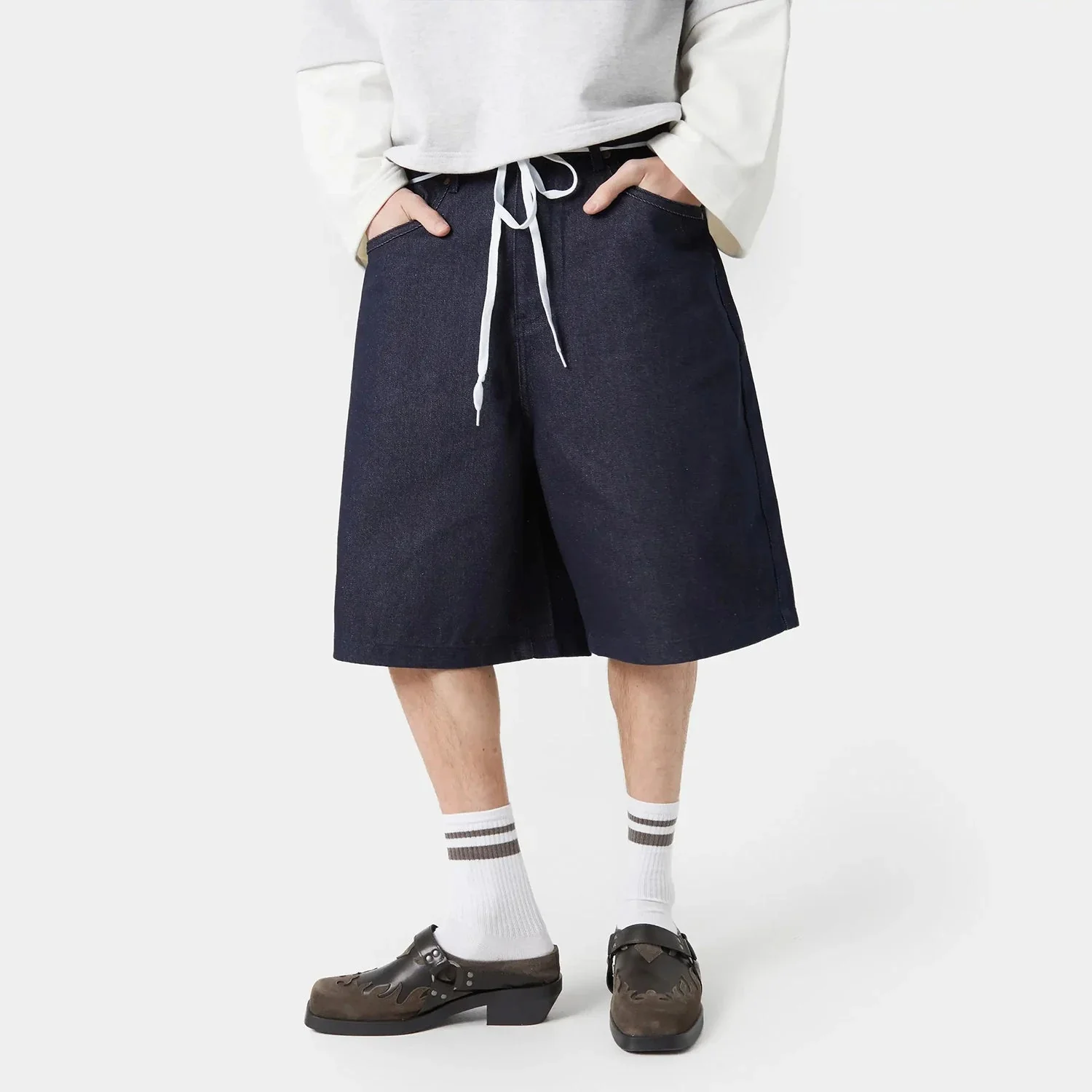 Eme Studios Andy Ice Denim Jorts - Image 6