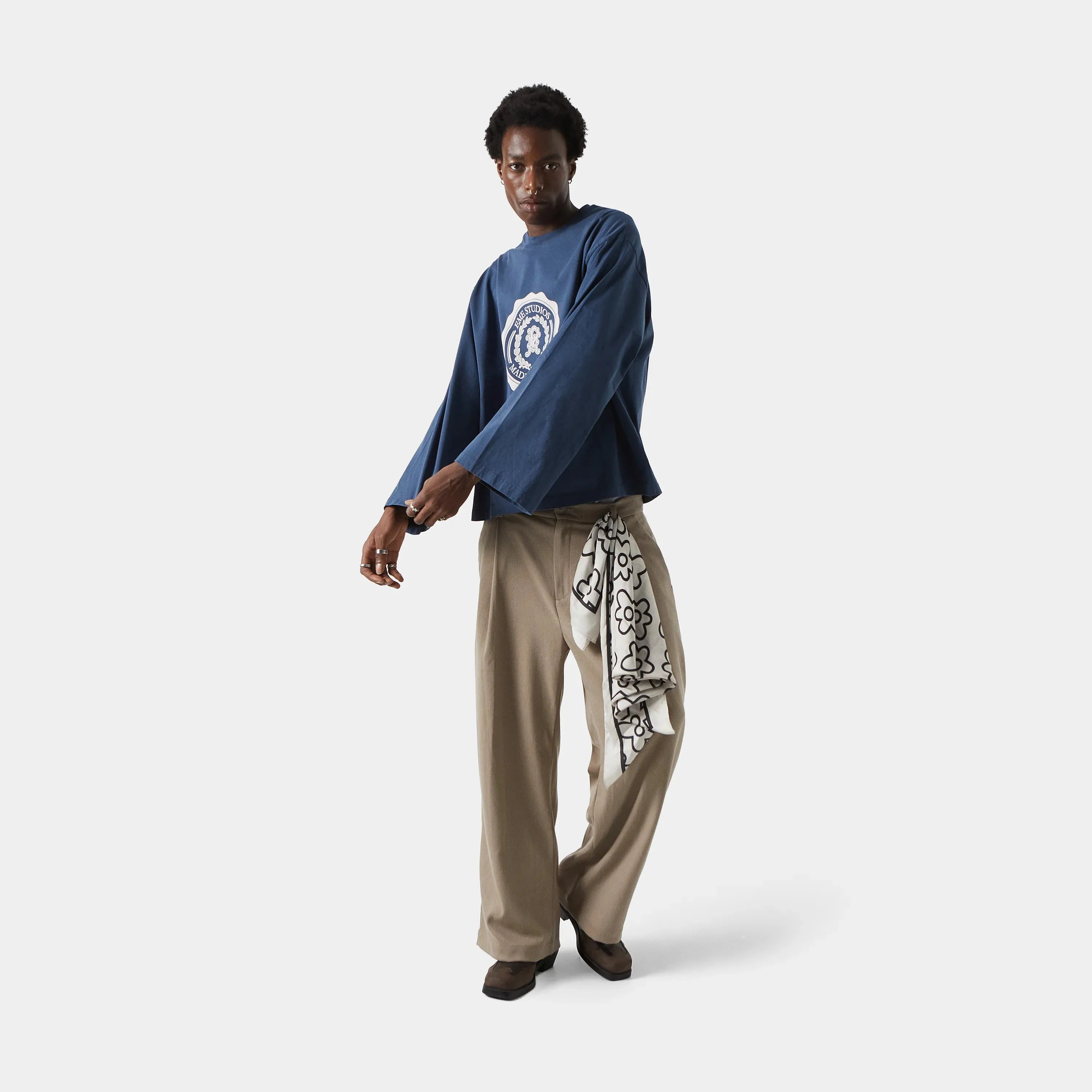Eme Studios Bulwark Fog Long Sleeve Navy - Image 7