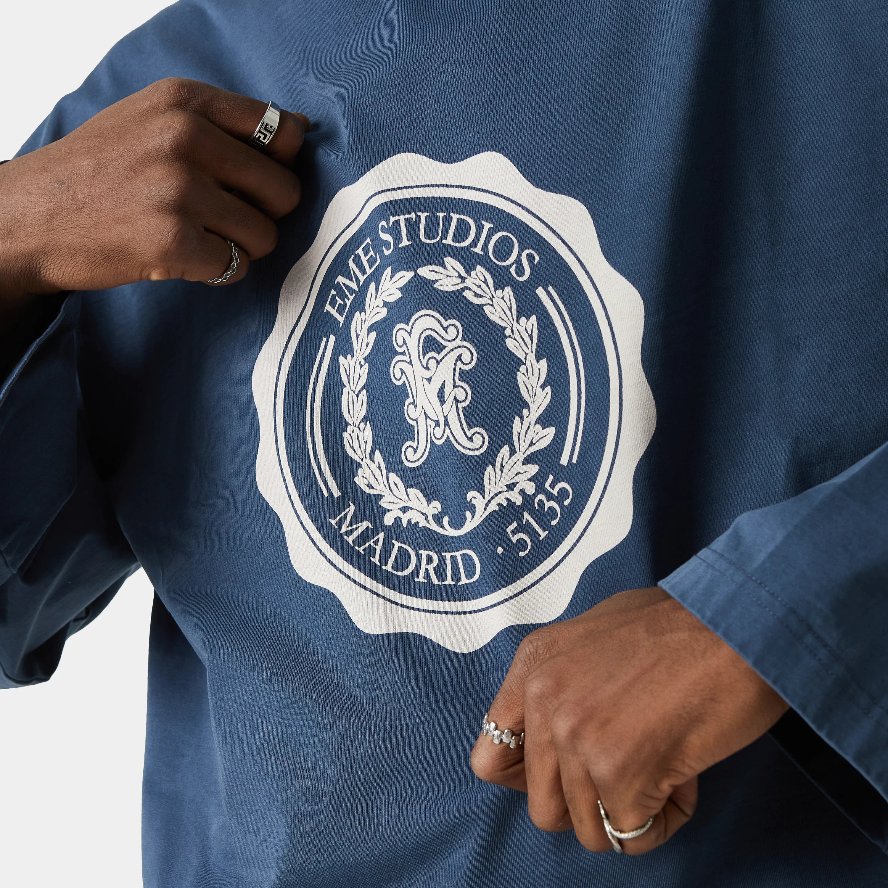 Eme Studios Bulwark Fog Long Sleeve Navy - Image 8