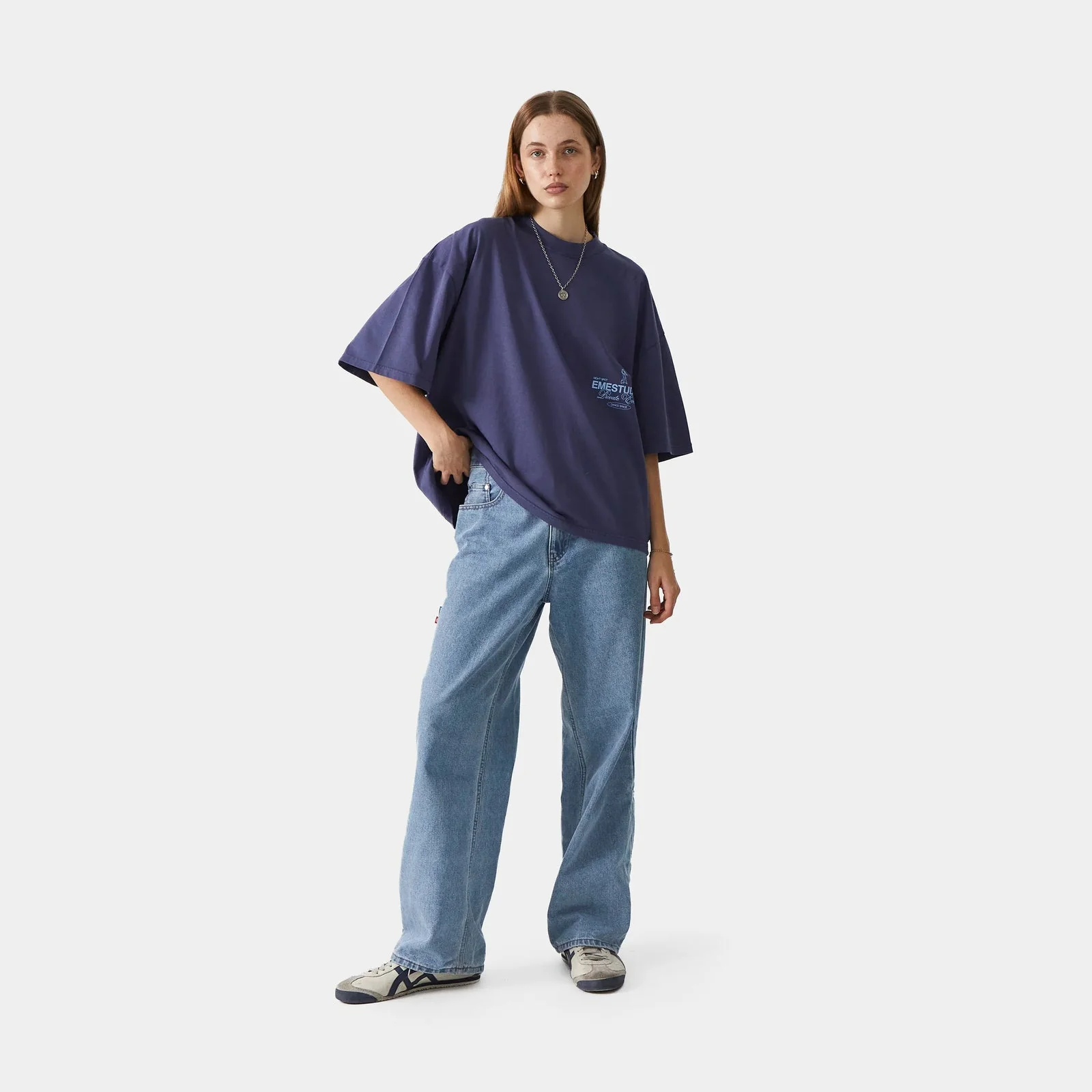 Eme Studios Disco Indigo Oversized Tee - Image 3