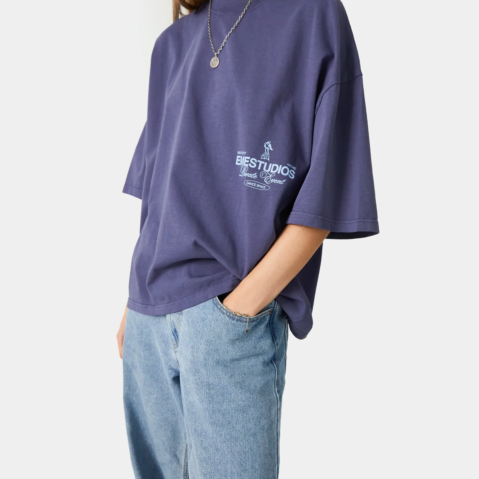 Eme Studios Disco Indigo Oversized Tee - Image 4