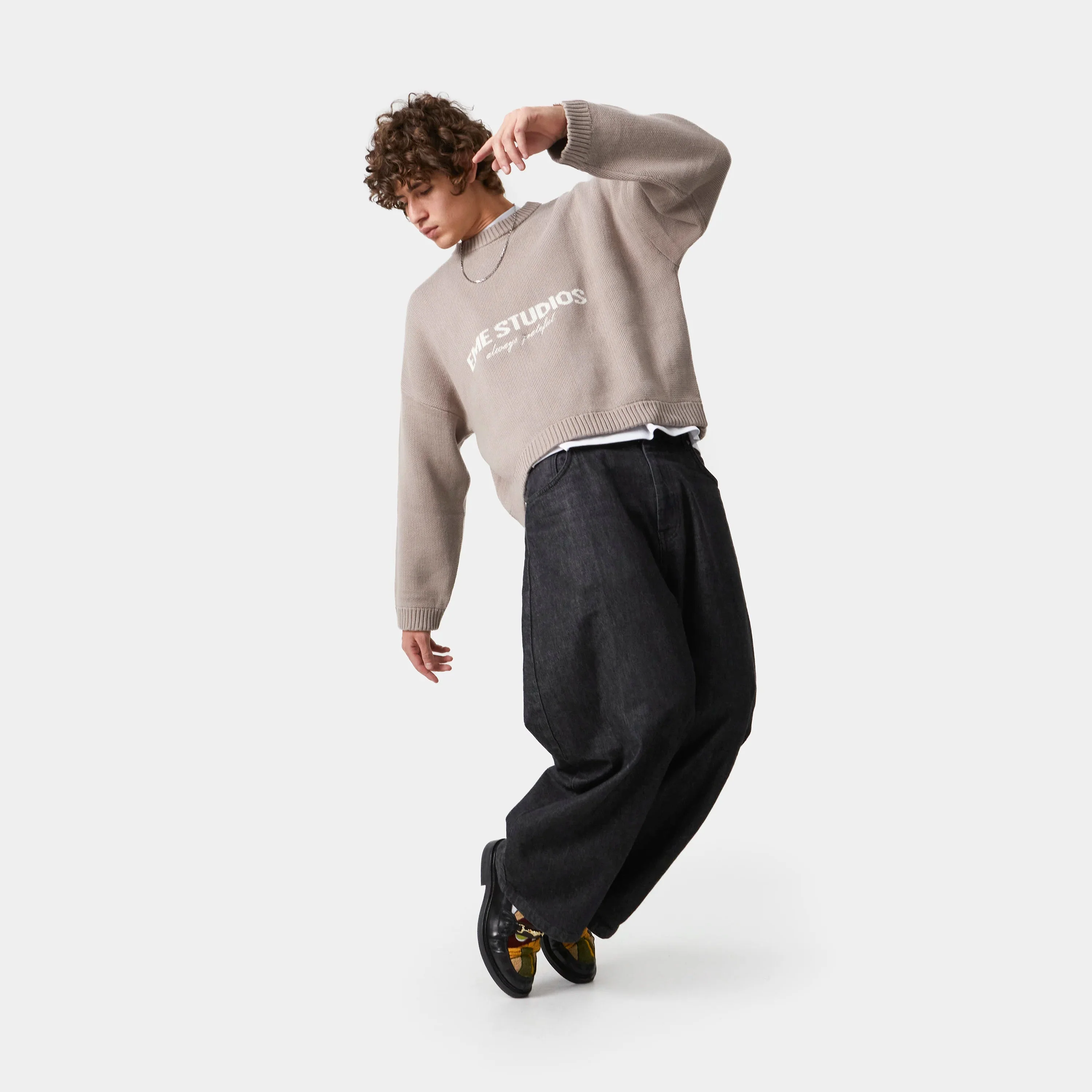 Eme Studios Master Muddy Brown Knit Sweater - Image 3