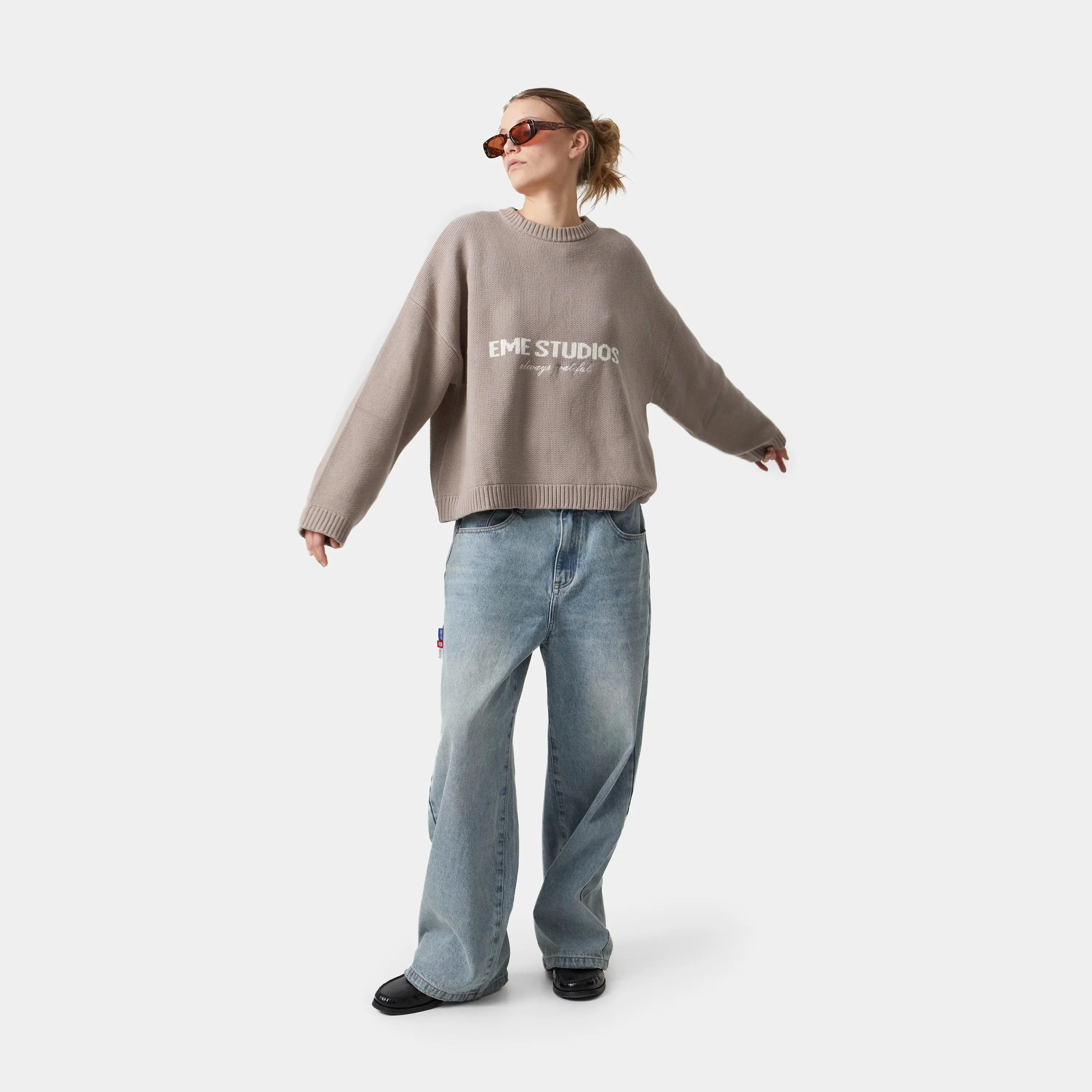 Eme Studios Master Muddy Brown Knit Sweater - Image 6