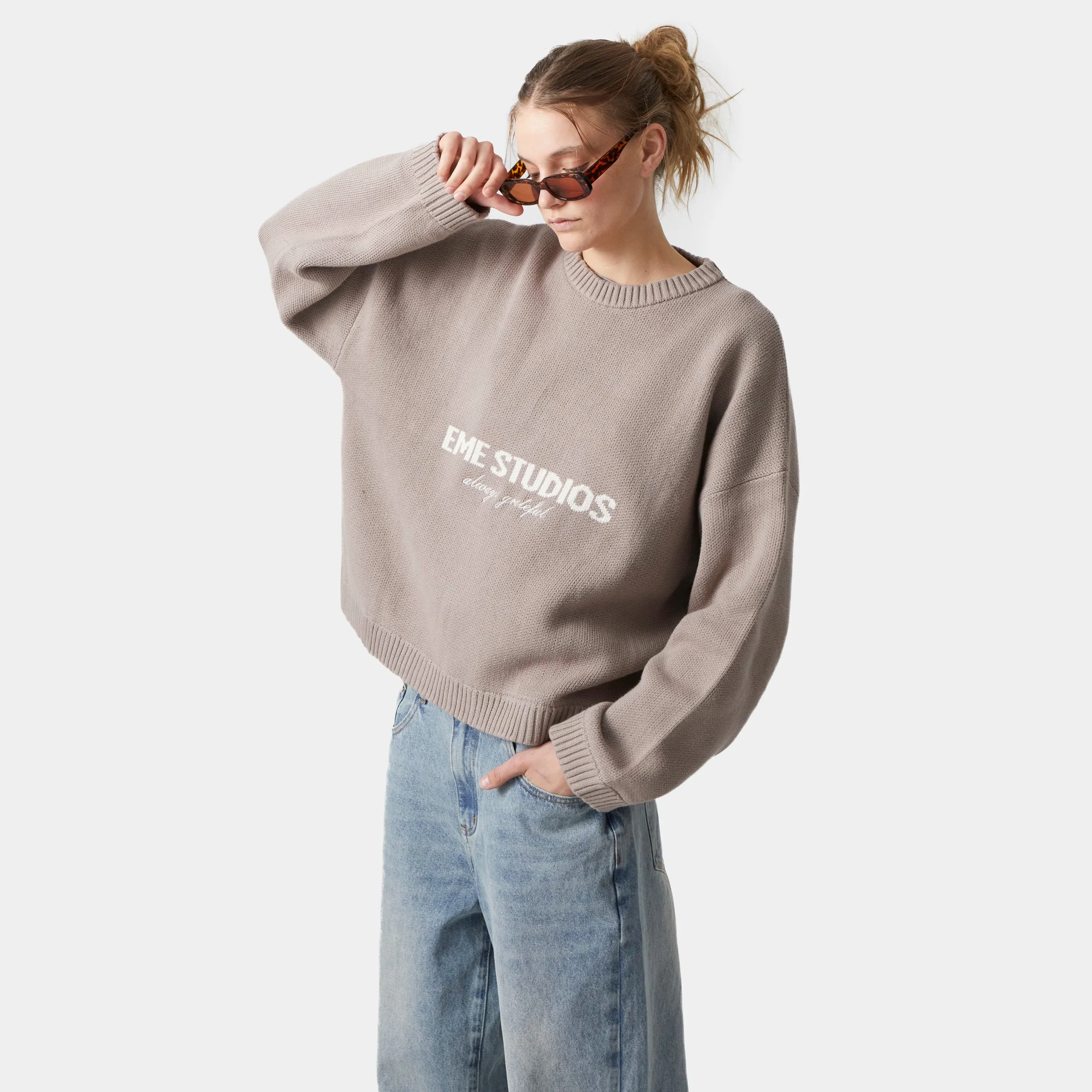 Eme Studios Master Muddy Brown Knit Sweater - Image 7