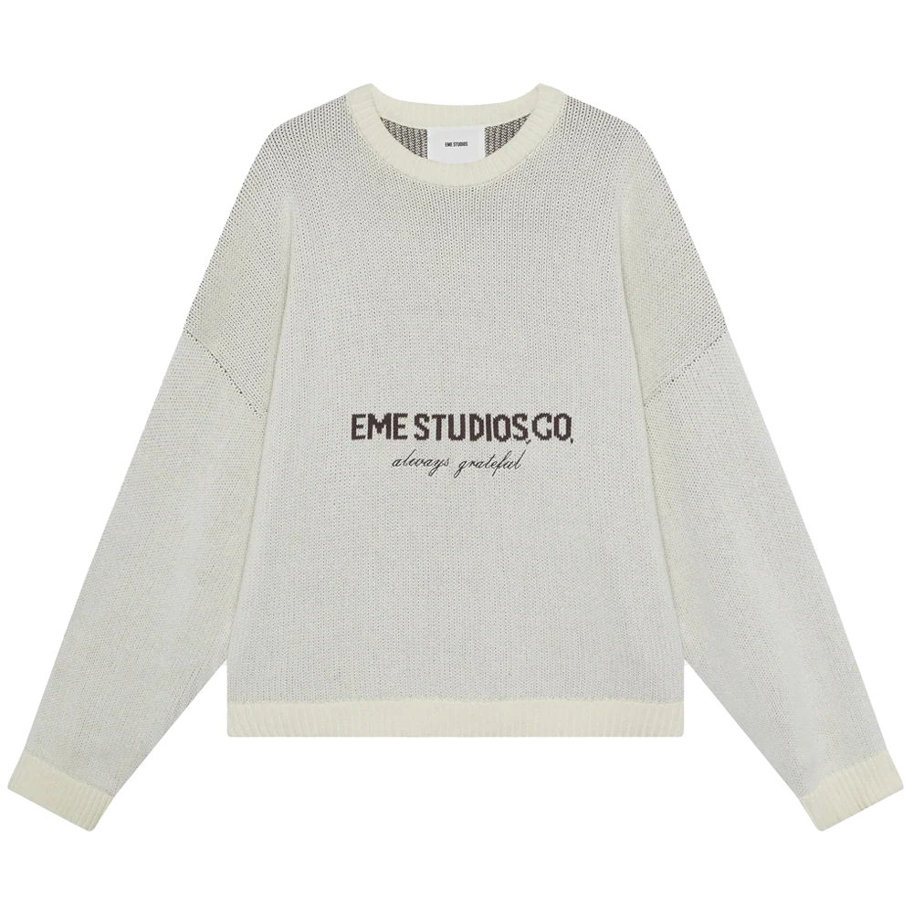 Eme Studios Master Off Sand Knit Sweater