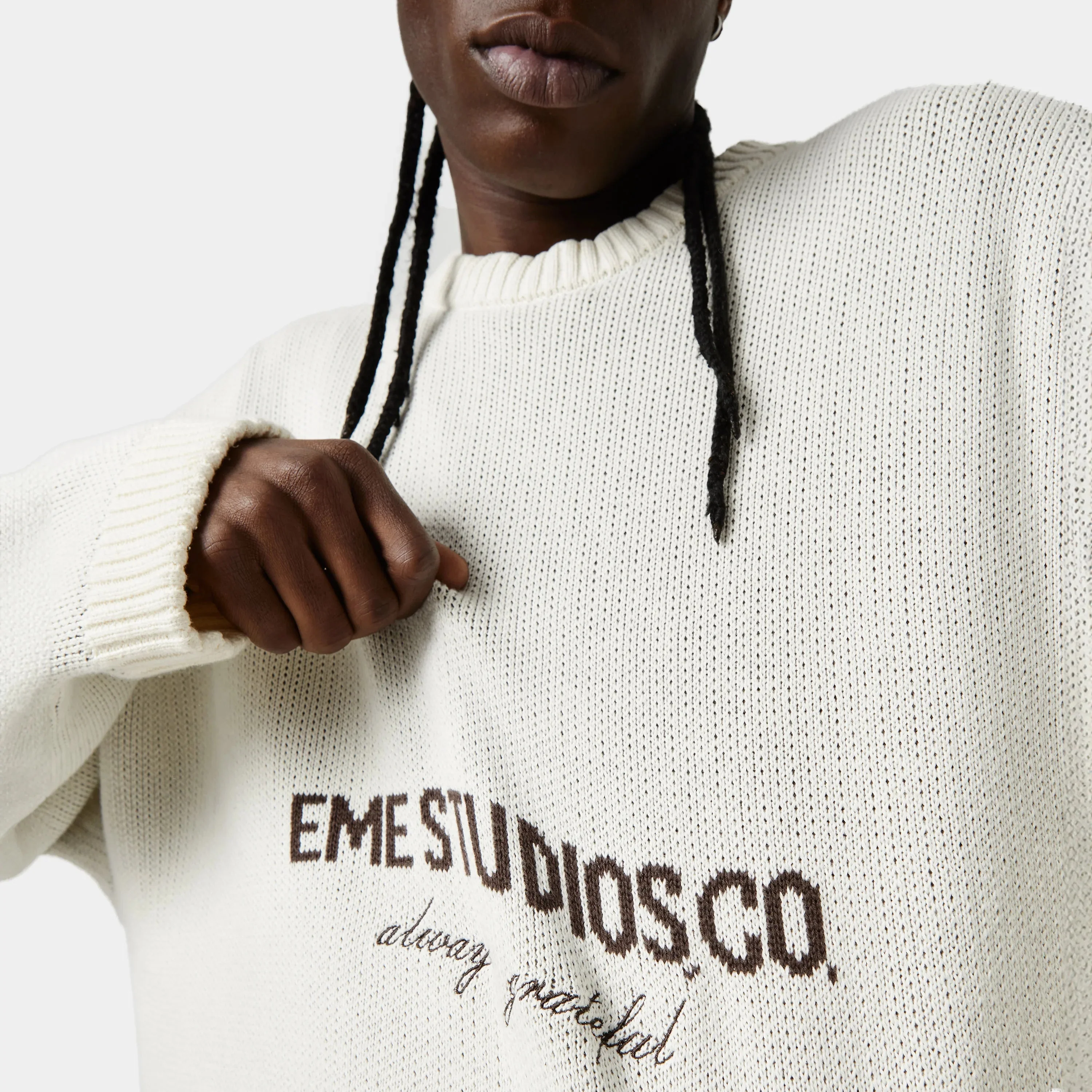 Eme Studios Master Off Sand Knit Sweater - Image 10