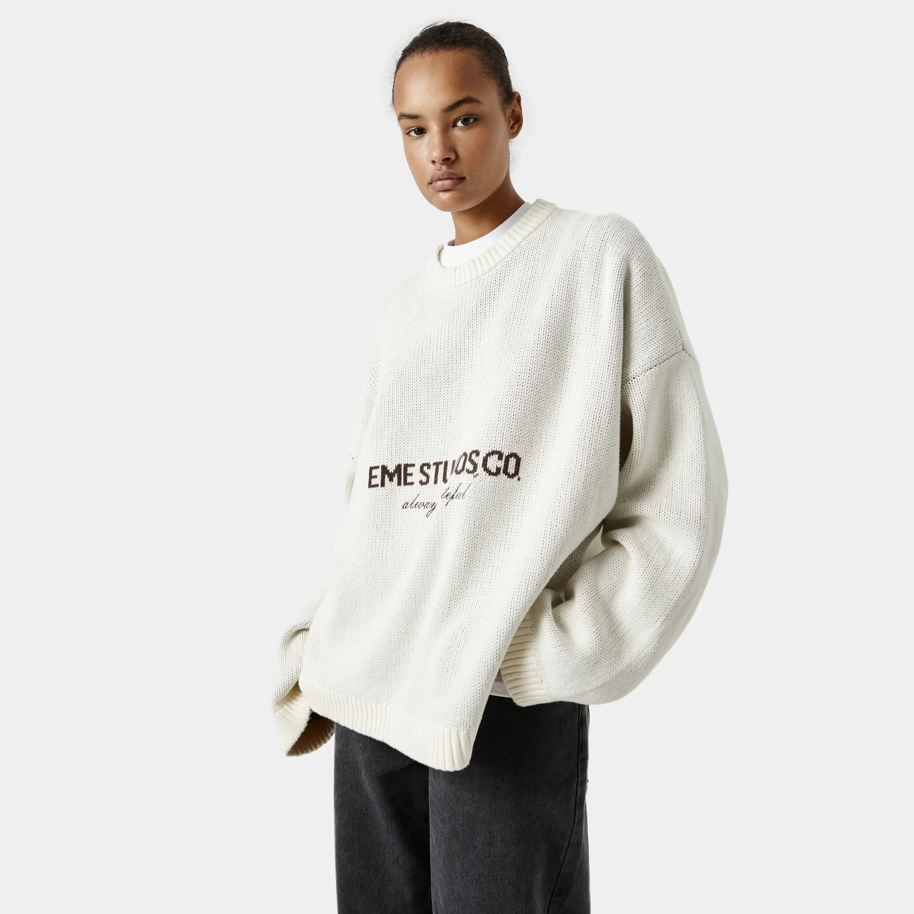 Eme Studios Master Off Sand Knit Sweater - Image 5