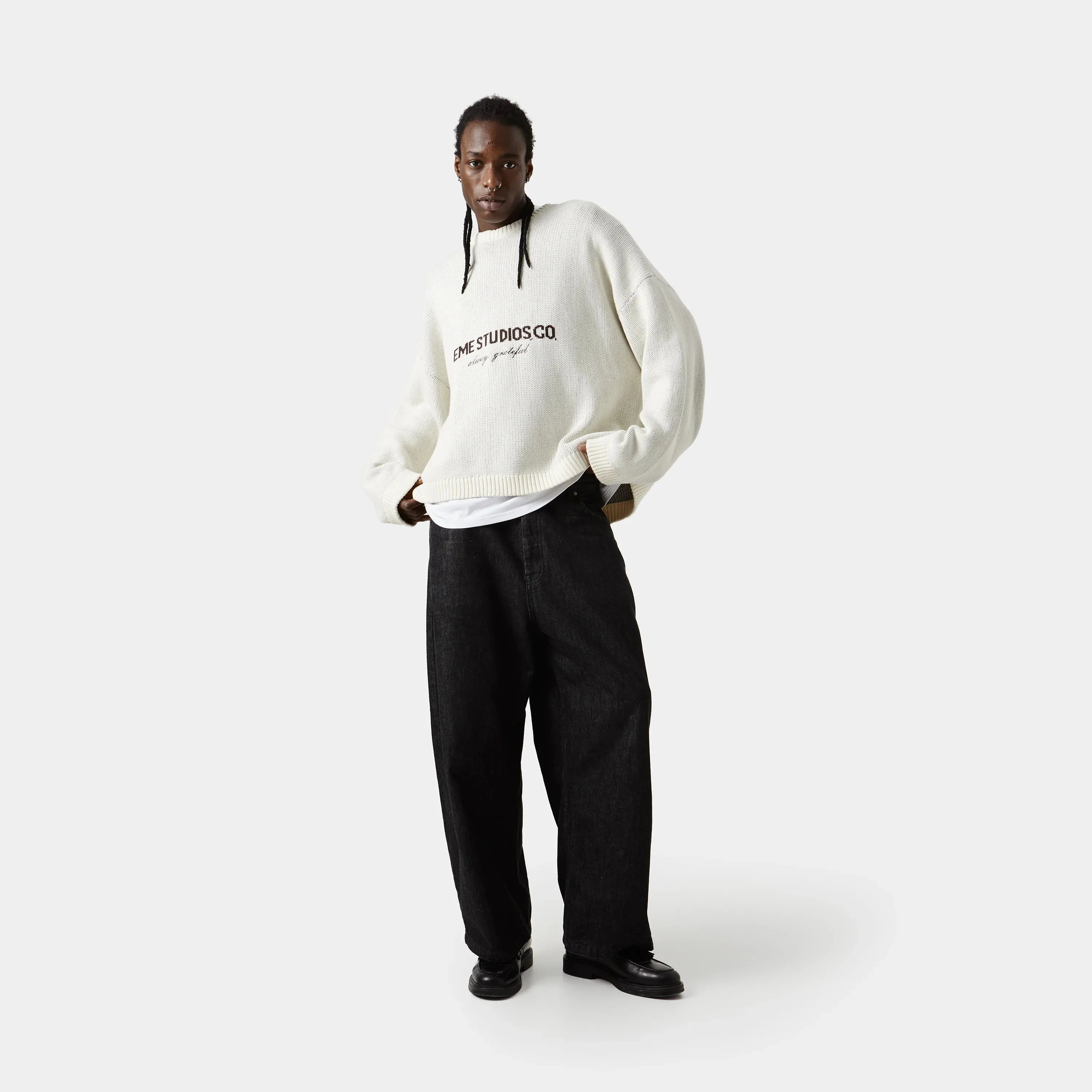 Eme Studios Master Off Sand Knit Sweater - Image 7