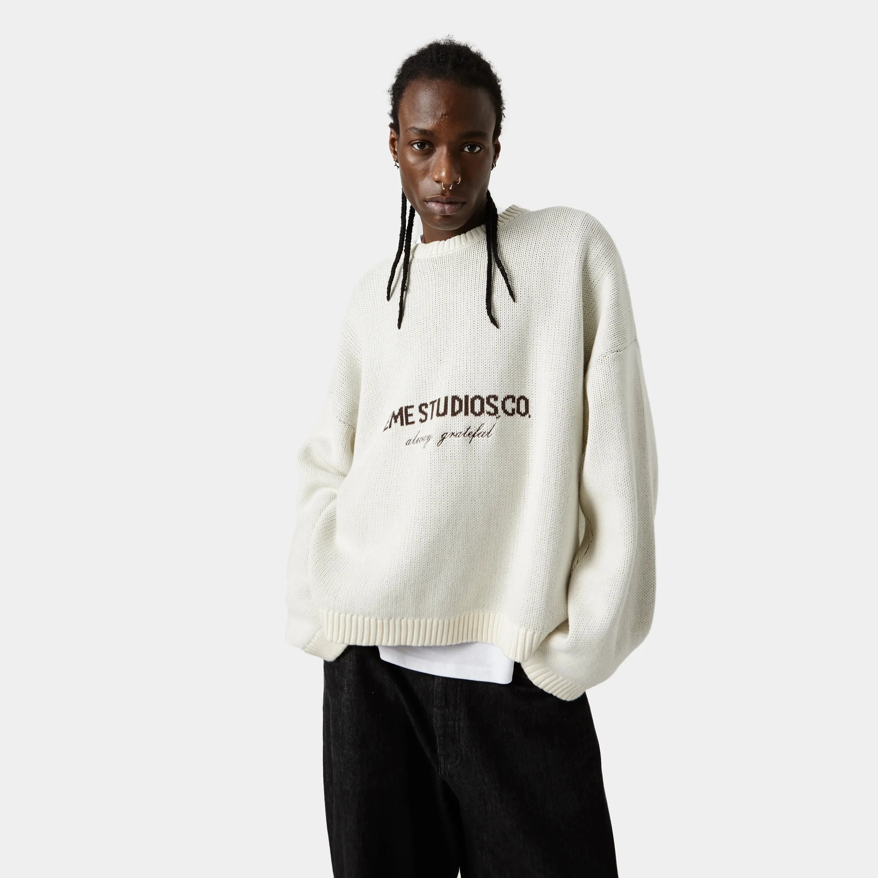 Eme Studios Master Off Sand Knit Sweater - Image 9