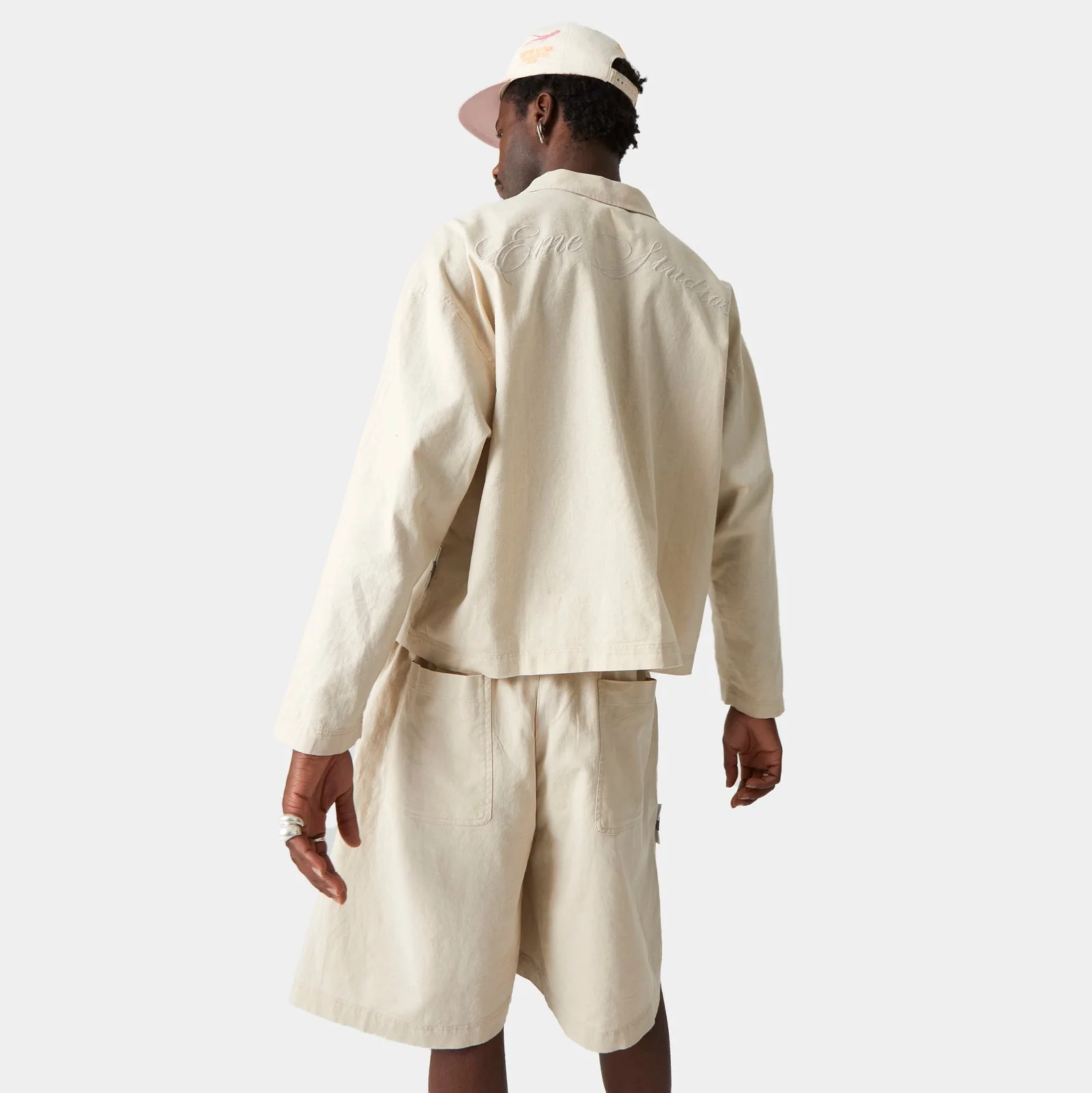 Eme Studios Quarry Off Sand Linen Shirt - Image 4