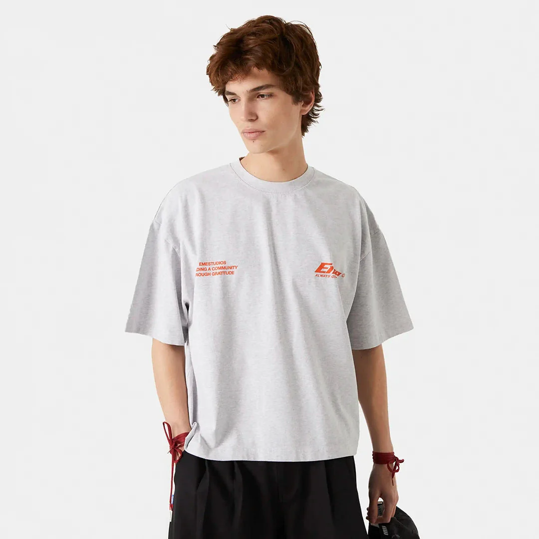 Eme Studios Speeding Up Grey Oversized Tee - Image 4