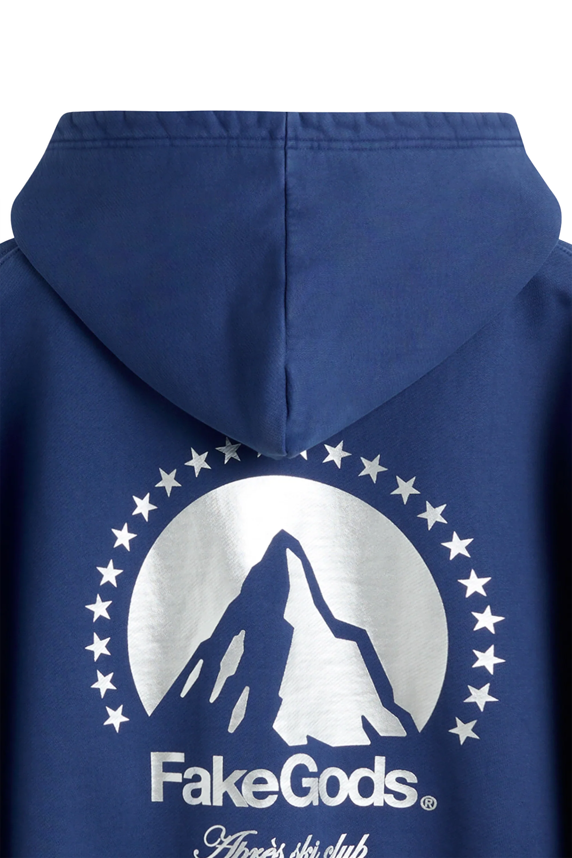 Fake Gods Mount Zipper Hoodie Blue - Après Ski Club - Image 3