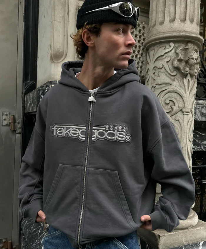 Fakegods 5 Star Zipper Dark Gray - Image 5
