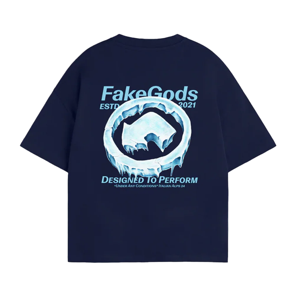Fakegods Iced Logo Tee Navy