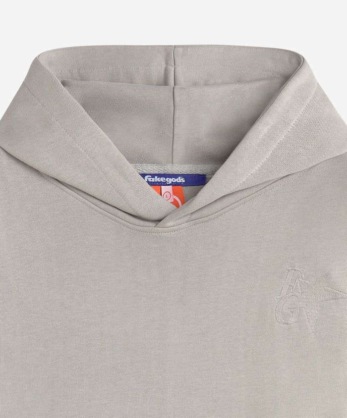 Fakegods Star Hoodie Mid Grey - Image 3