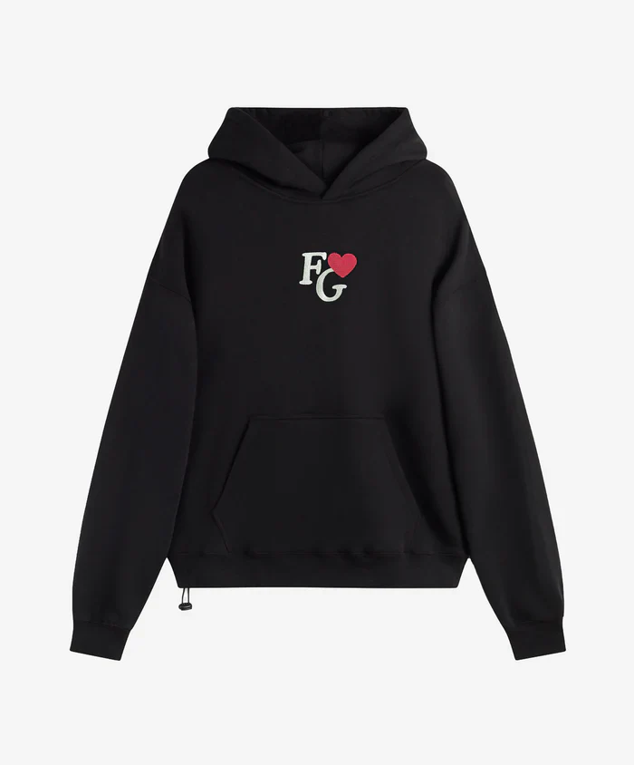 Fakegods Valentine’s Hoodie Black - Image 2