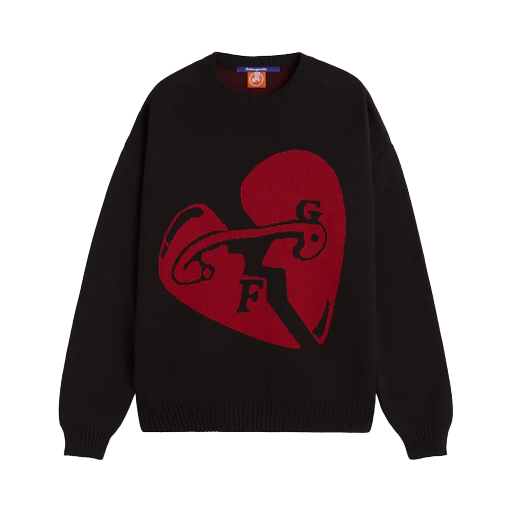 Fakegods Valentine’s Knitted Sweater Black