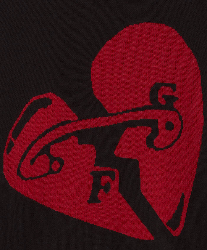 Fakegods Valentine’s Knitted Sweater Black - Image 3
