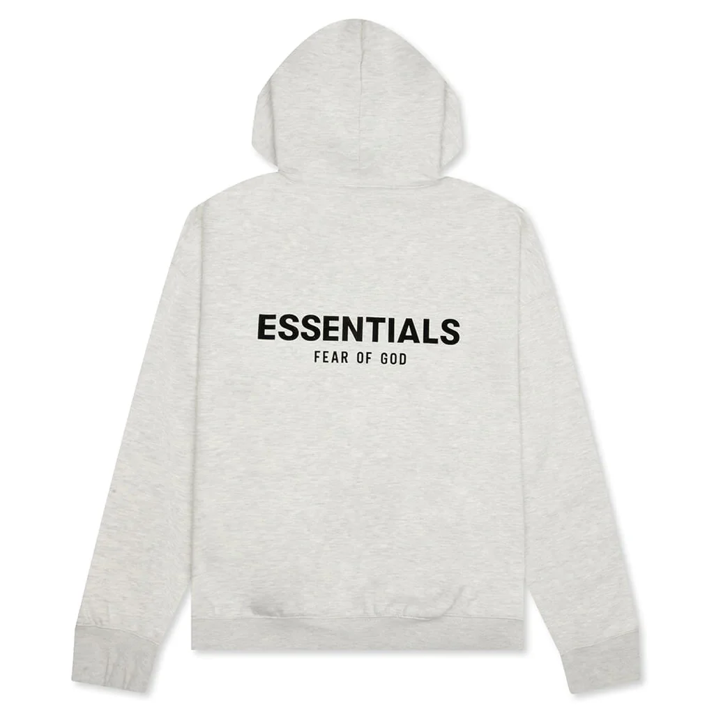 Fear of God Essentials Core Collection Pullover Hoodie Light Heather Oatmeal - Image 2