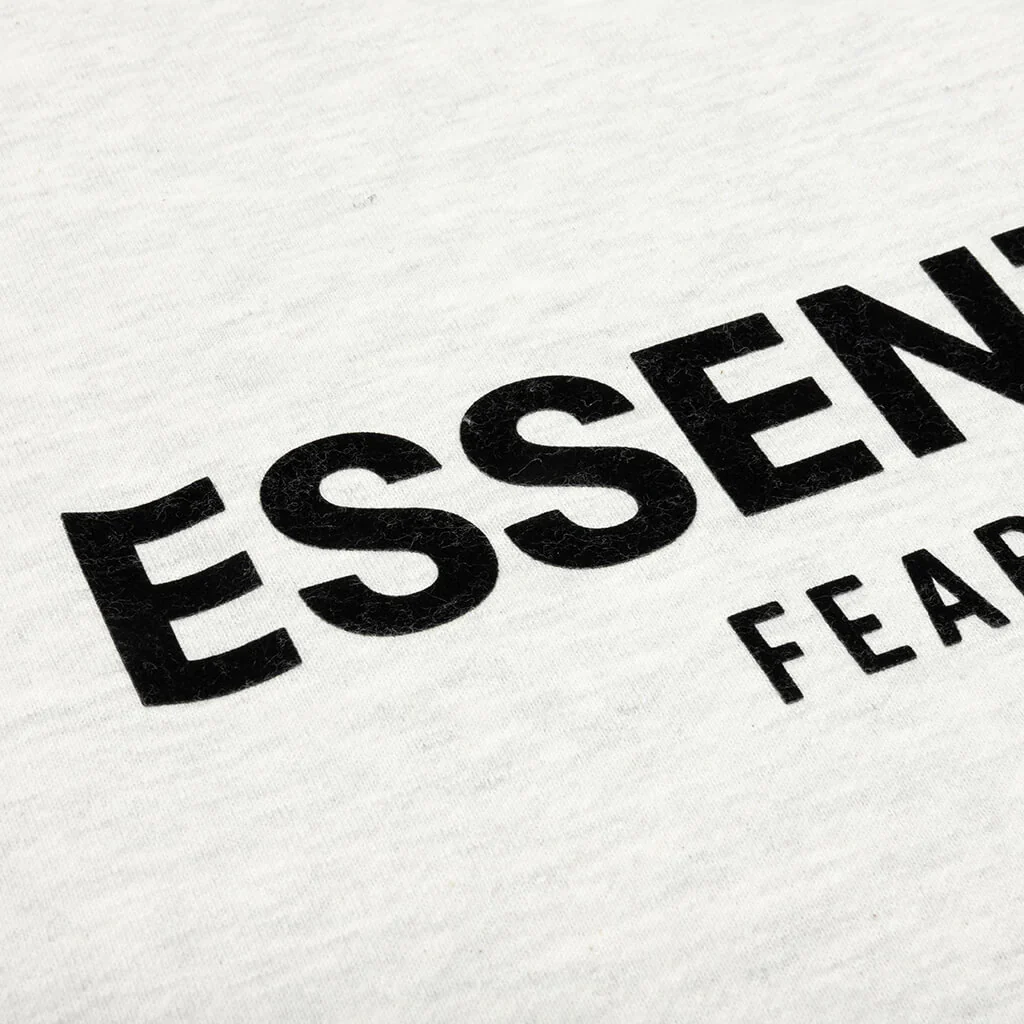 Fear of God Essentials Core Collection Pullover Hoodie Light Heather Oatmeal - Image 4
