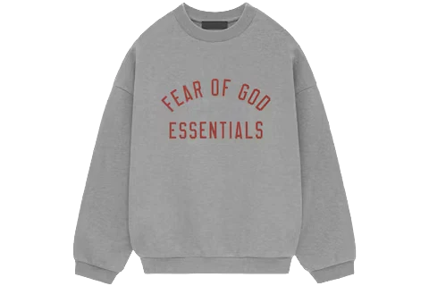 Fear of God Essentials Fleece Crewneck (FW24) Dark Heather