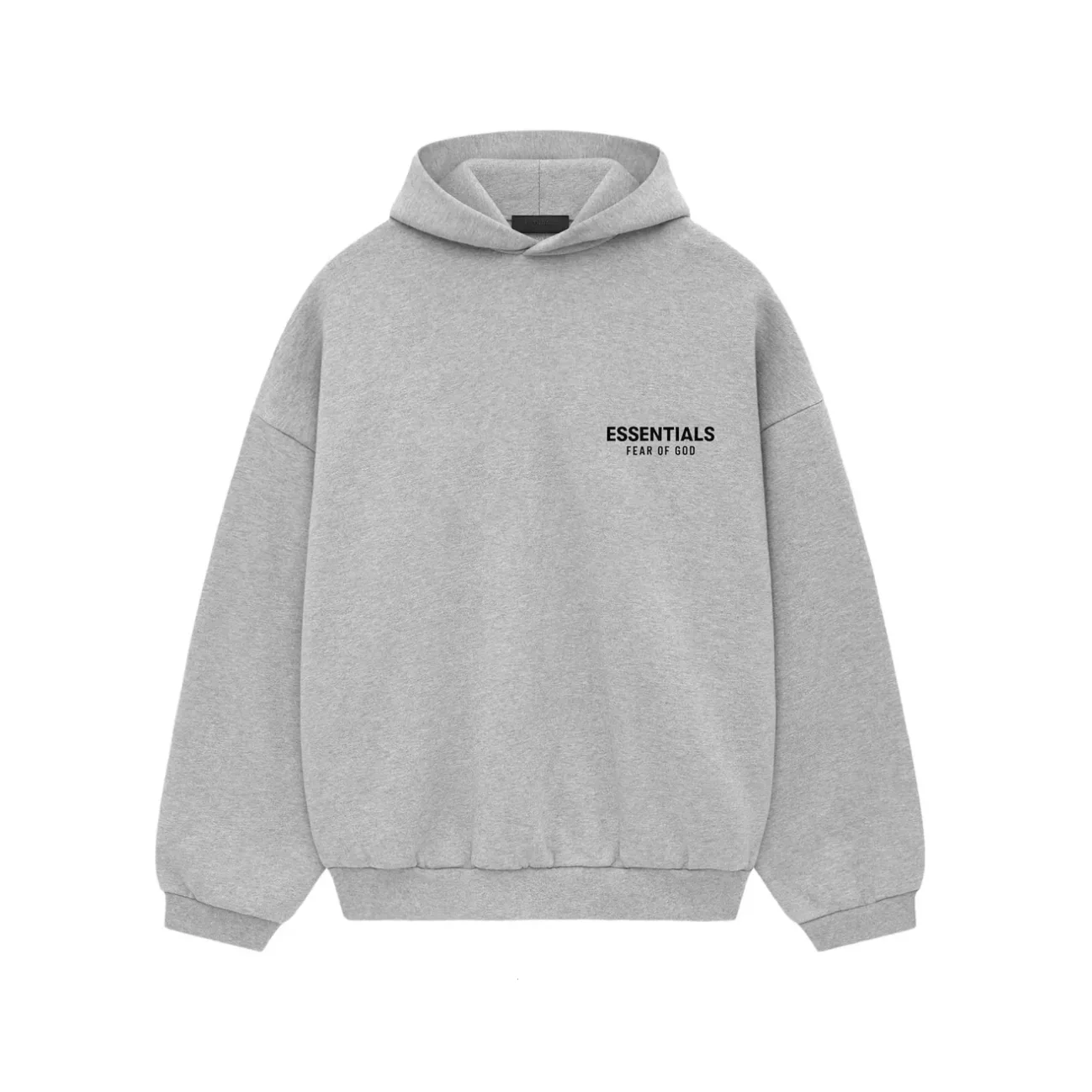 Fear of God Essentials Fleece Hoodie Light Heather Gray - Image 2