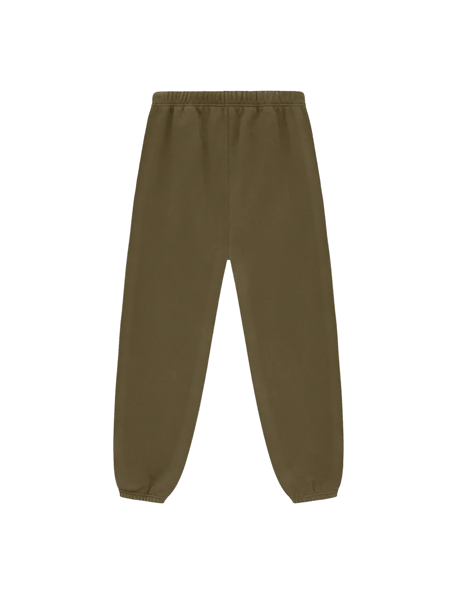 Fear of God Essentials Fleece Sweatpants (FW24) Olive - Image 2