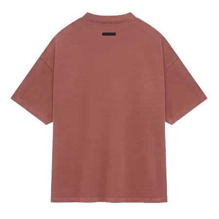 Fear of God Essentials Heavy Crewneck Shirt (FW24) Crimson - Image 2