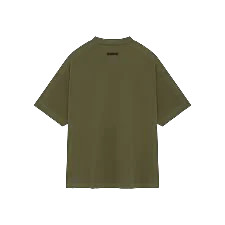 Fear of God Essentials Jersey Crewneck Shirt (FW24) Military - Image 2
