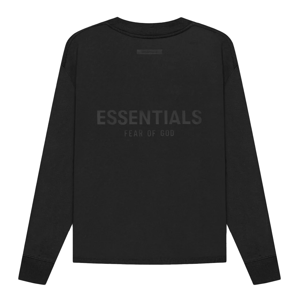 Fear of God Essentials Long Sleeve T-shirt Black Stretch Limo