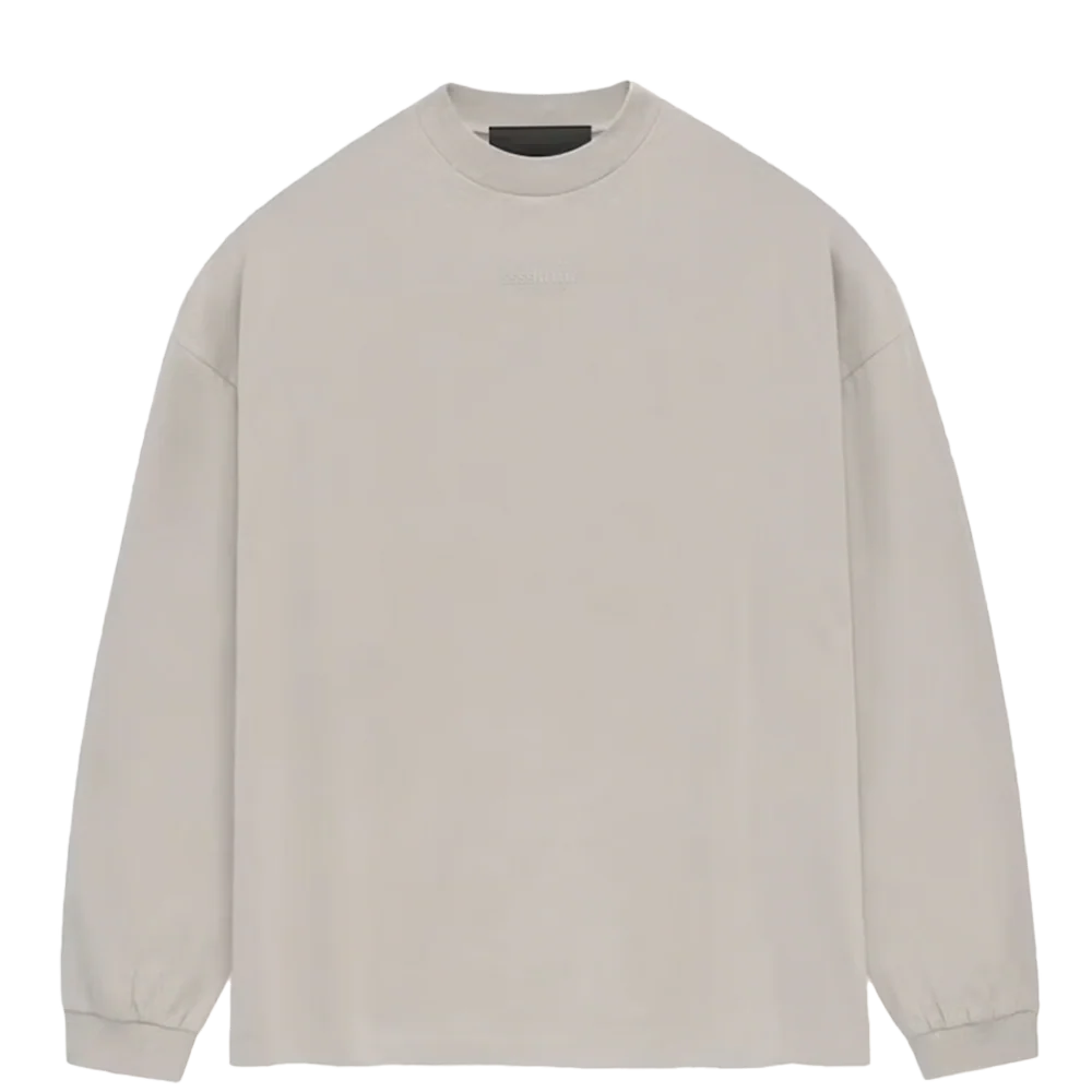 Fear of God Essentials LS Tee Silver Cloud