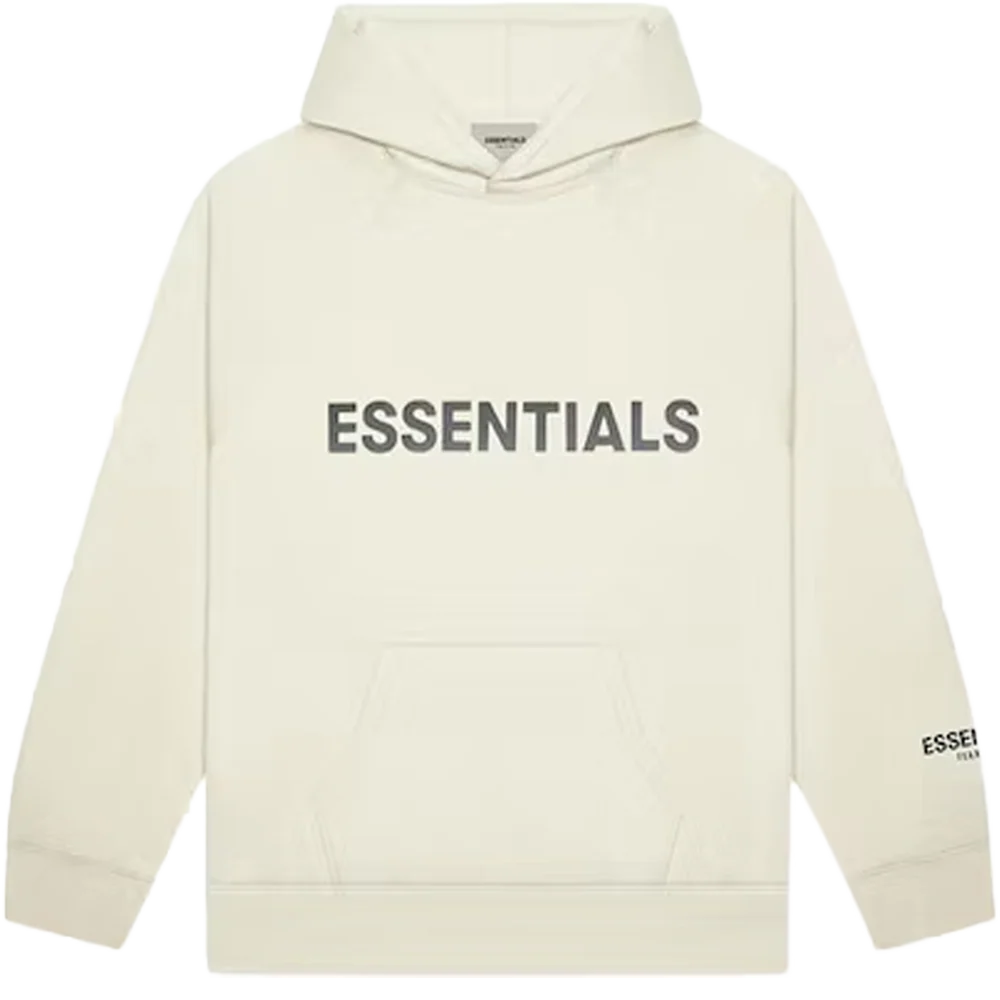 Fear of God Essentials Pullover Hoodie Applique Logo Buttercream