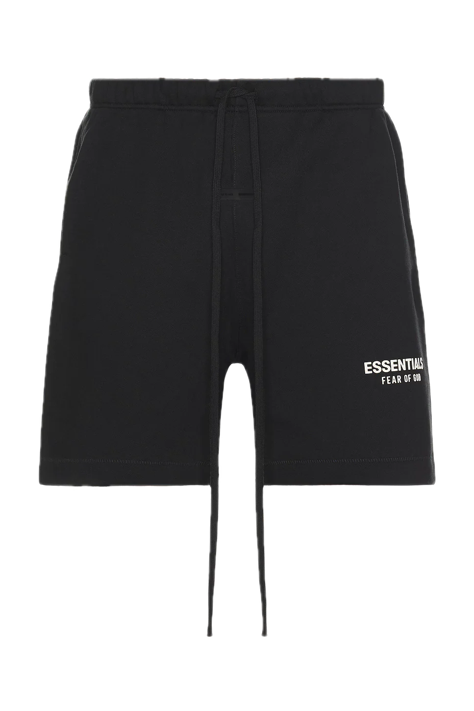 Fear of God ESSENTIALS Soccer Fleece Shorts Jet Black - Image 3