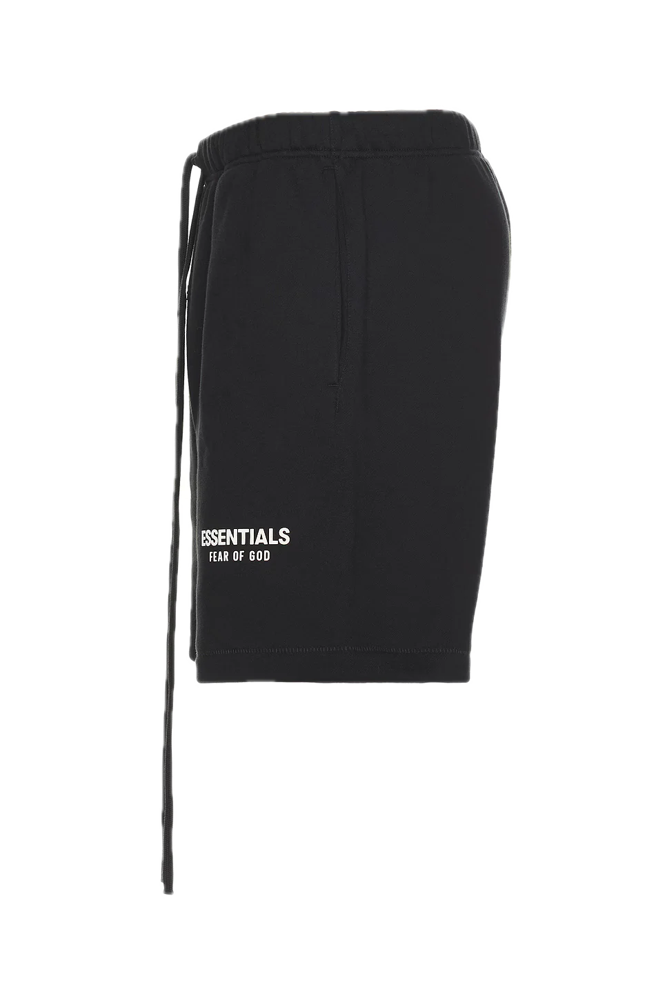 Fear of God ESSENTIALS Soccer Fleece Shorts Jet Black - Image 4