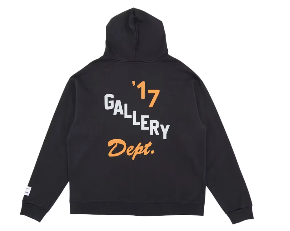 Gallery Dept. Boxing Merch Zip Hoodie Vintage Black - Image 2