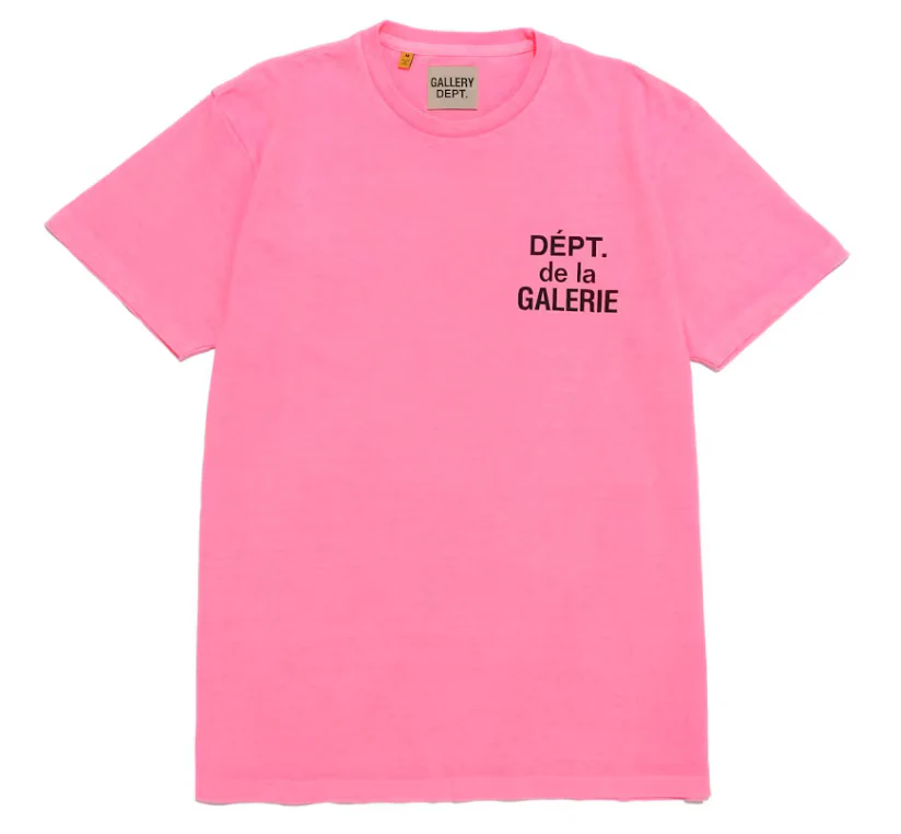 Gallery Dept. French T-shirt Flo Pink - Image 2