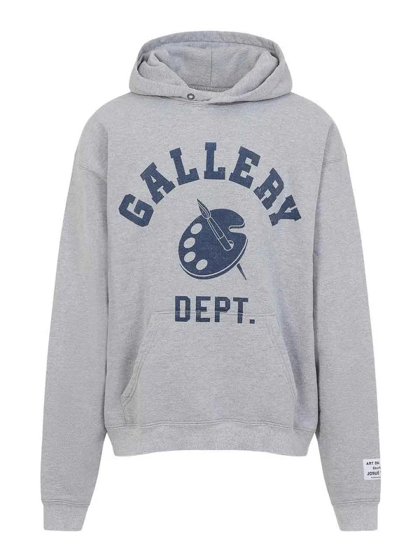 Gallery Dept. Logo Hoodie Sweater Gray