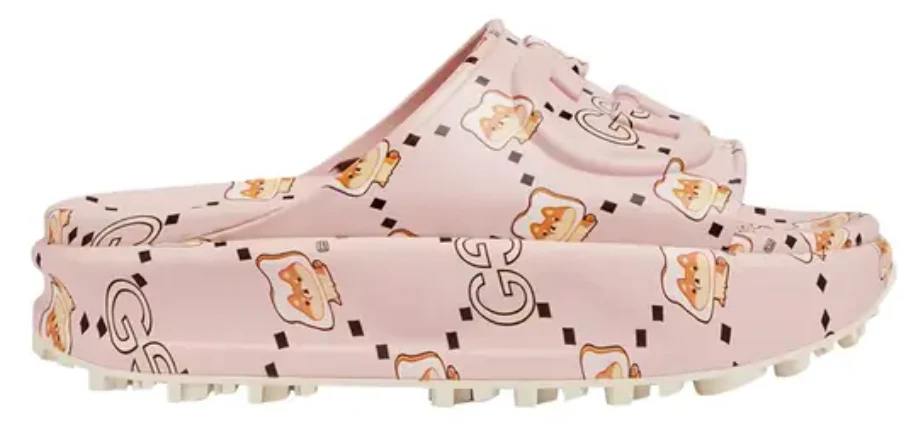 Gucci Pikarar X Wmns Slide Sandal Animal Print Light