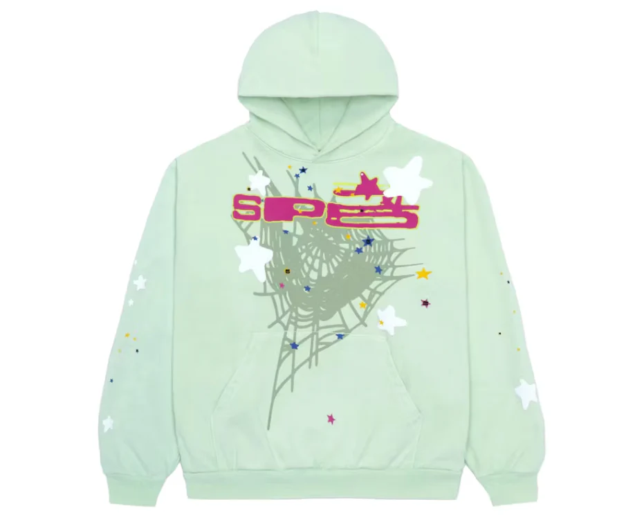Sp5der Hoodie SP5 Mint - Image 2