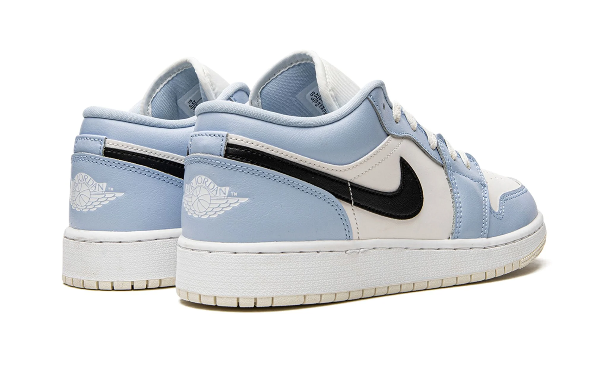 Jordan 1 Low Ice Blue Black (GS) - Image 3