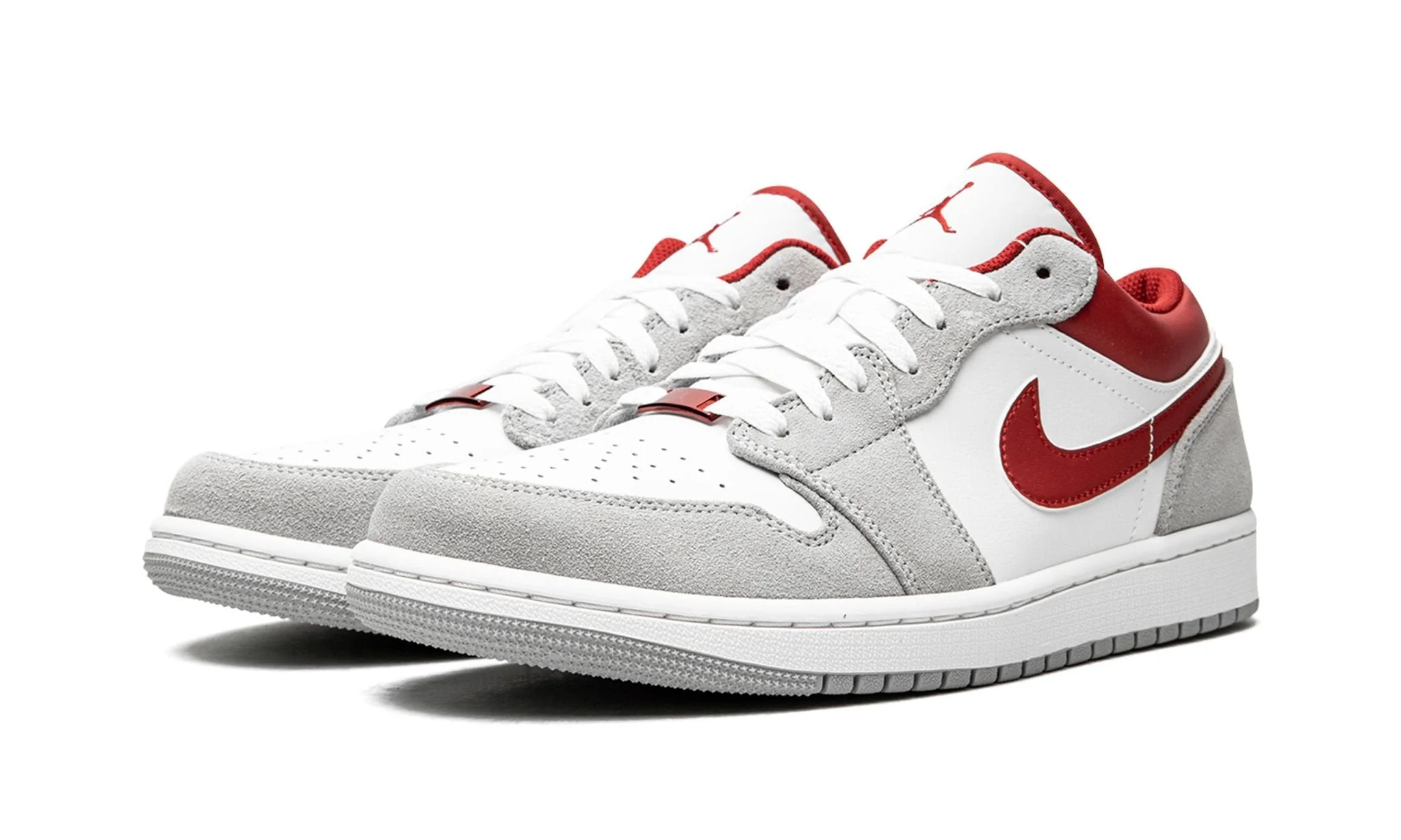 Jordan 1 Low SE Light Smoke Grey Gym Red GS - Image 2